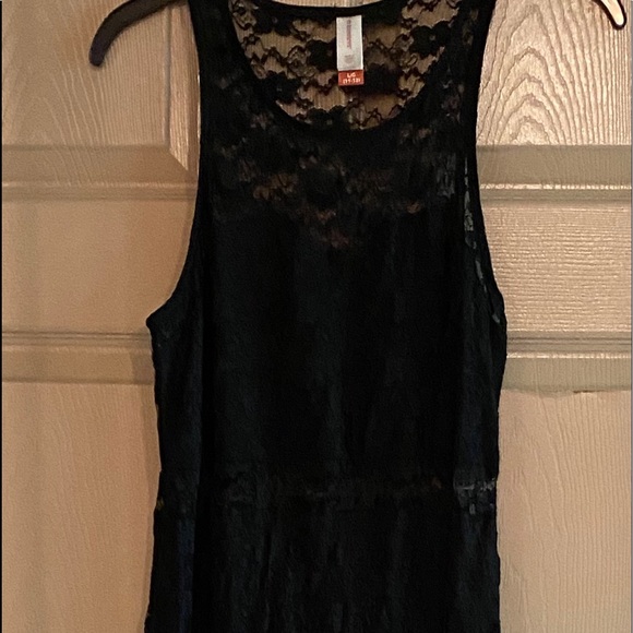 ONLY Onlfree S/S Lace Dress Jrs Abito in Jersey, Nero, S Donna